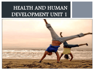 Introduction of Health and Human Development
