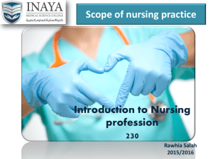 Nursing activities 3. Restoring Health 3. Teaching