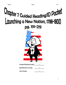 Chapter 7 Guided Reading and Notes Packet