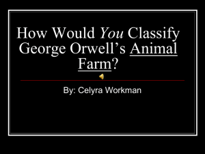 How Would You Classify George Orwell*s Animal Farm?