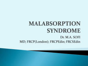 MALABSORPTION SYNDROME
