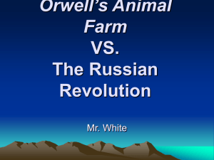 Orwell's Animal Farm VS. The Russian Revolution