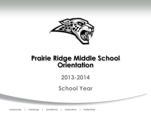 Students are in Teams! - Prairie Ridge Middle School