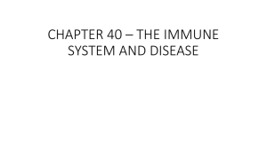 CHAPTER 40 * THE IMMUNE SYSTEM AND DISEASE