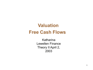 The Free Cash Flow