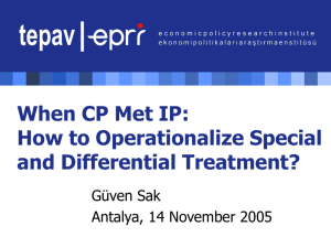 How to Operationalize Special and Differential Treatment?