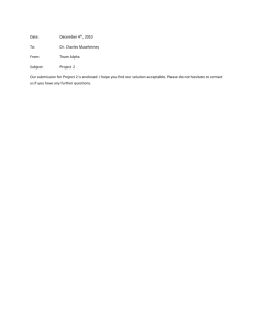 System Description - team alpha cis3050 project 2