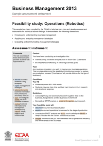 Business Management (2013) Sample assessment instrument