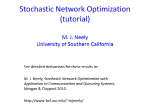 Stochastic Network Optimization (tutorial)