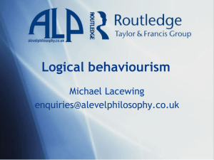Logical behaviourism