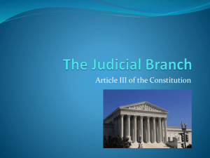 The Judicial Branch