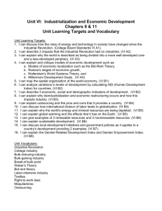 Unit VI Learning Objectives and Vocabulary