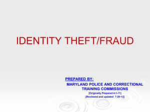 identity theft/fraud