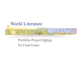 Portfolio OPTION for Final Exam