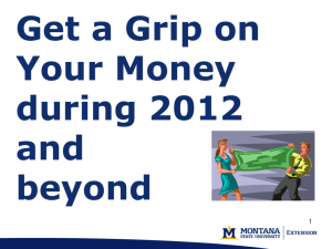 Get a Grip on Your Money in 2012 and Beyond