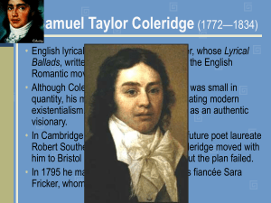 Coleridge Power Point Presentation