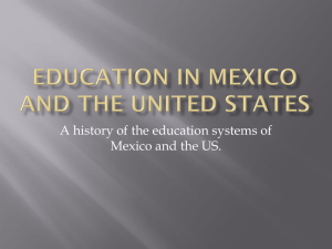 Education in Mexico and The United States