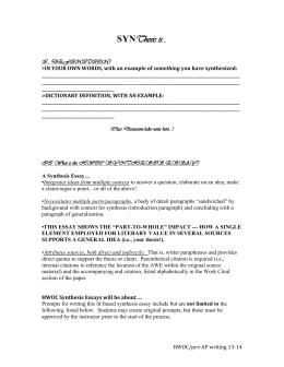 Writing A Synthesis Essay Response Synthesis Essay Intropre Business Essay Writing also Essay Proposal Format Need Help For Assignment