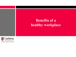 Healthy workplace defined