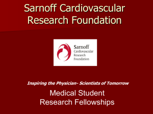 Sarnoff Foundation Presentation - The Ohio State University College