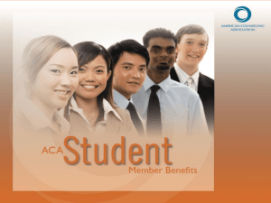 Discover ACA's Student Membership