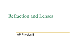 Refraction and Lenses ppt