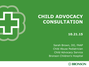 child advocacy CONSULTATION