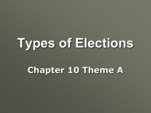 Types of Elections