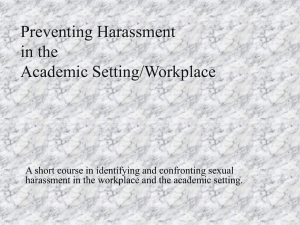 Harassment Short Course