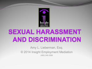 PPT: Sexual Harassment and Discrimination