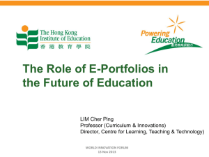 cplim 2013 (Future of Education & E-Portfolio)