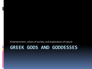 Greek gods and goddess