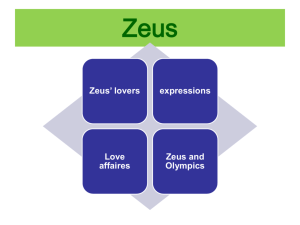 Zeus and Olympics of Ancient Greece Features