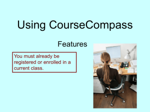 Using Features of CourseCompass