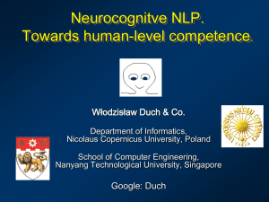 Neurocognitve NLP. Towards human