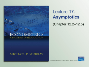 Lecture 16: Introduction to Asymptotics