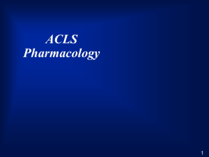 ACLS Pharmacology Review - Hamilton Health Sciences
