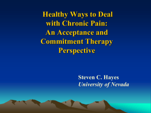 A Healthy and Effective Way to Deal with Chronic Pain