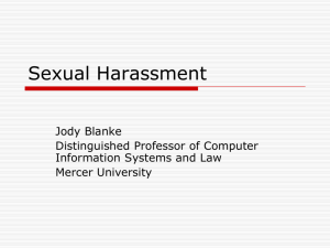Sexual Harrassment - Mercer University