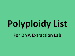 Polyploidy List
