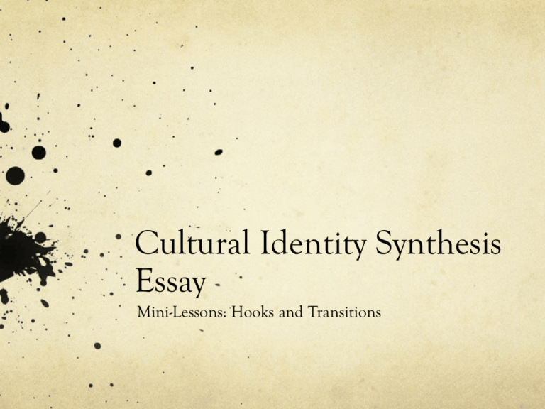 identity synthesis essay
