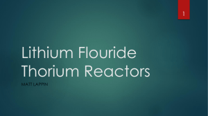 Lithium Fluoride Thorium Reactors