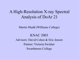 X-ray Spectral Analysis of DoAr 21