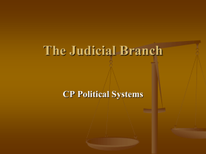 The Judicial Branch - Duluth High School