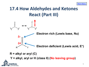 Chapter 17 Carbonyl Compounds II 17.4