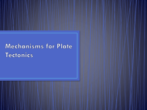 Mechanisms for Plate Tectonics Intro