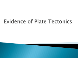 Evidence of Plate Tectonics