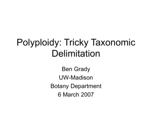 Polyploidy - Department of Botany