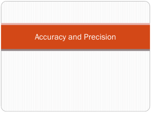 Accuracy and Precision Notes