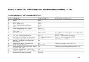 FMA Act to PGPA Act